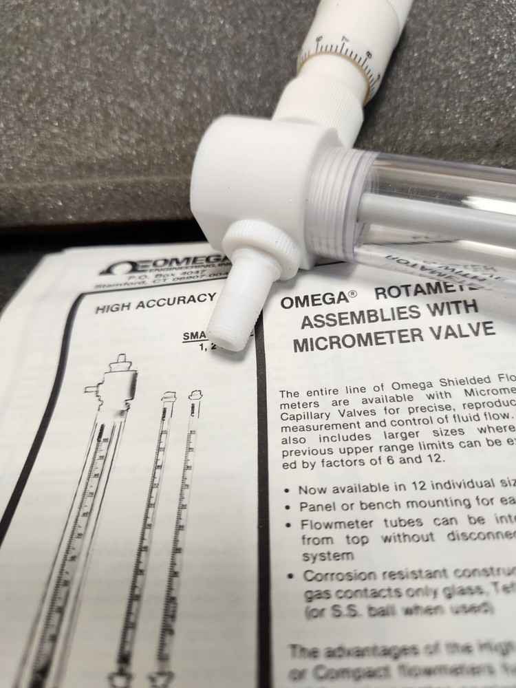 Omega Flowmeter With Micrometer Valve FL-320