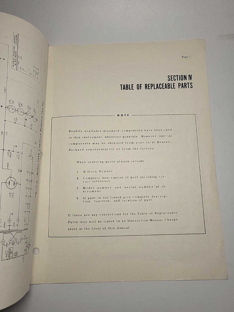HP 739A Frequency Response Test Set Operating & Servicing Manual ~ Prefix: 944-