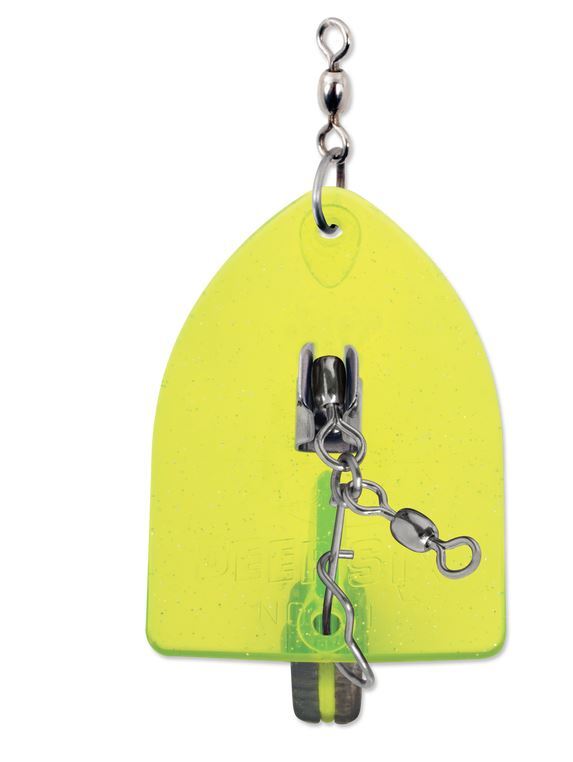 Luhr Jensen Double Deep Six  - Chartreuse Crystal - 135' Running Depth Trolling