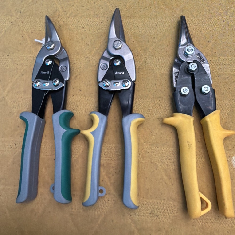Tin Snips 3 Piece Set For Cutting