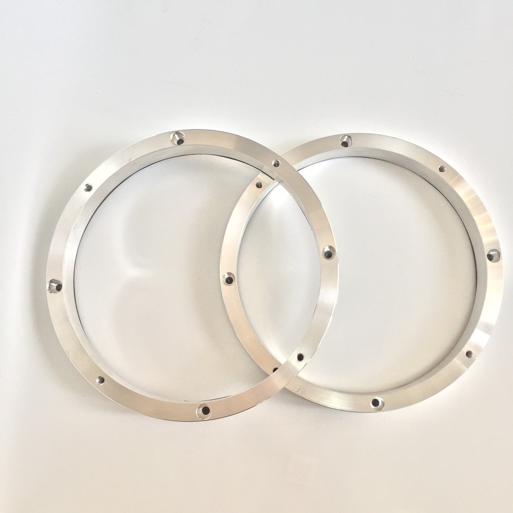 6.5" Solid Aluminum Car Speaker Mounting Spacer Rings Mounting Depth Resolution
