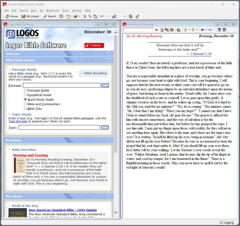 Logos Bible Software Scholar's Library with 350+ Resources