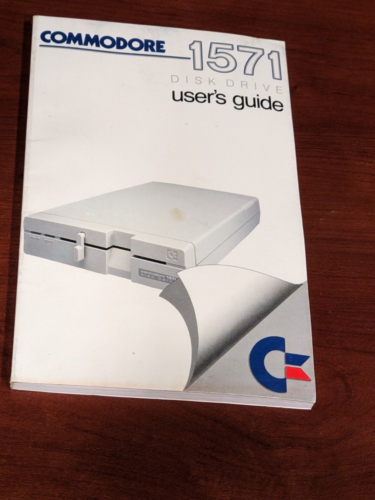Vintage 1985 Original Commodore 1571 Floppy Disk Drive User's Guide