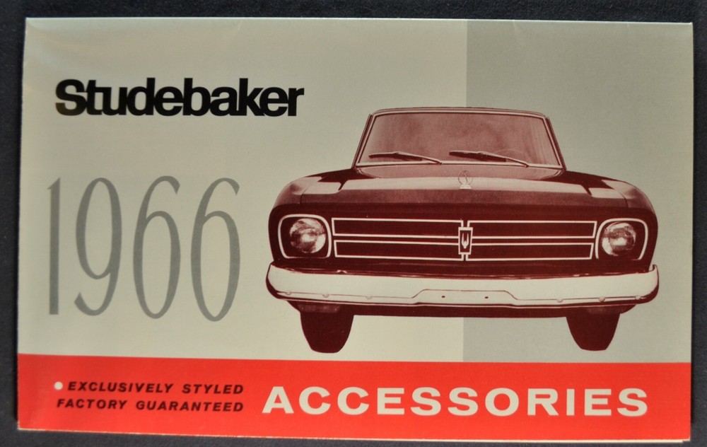 1966 Studebaker Accessories Brochure Daytona Cruiser Commander Wagonaire 66