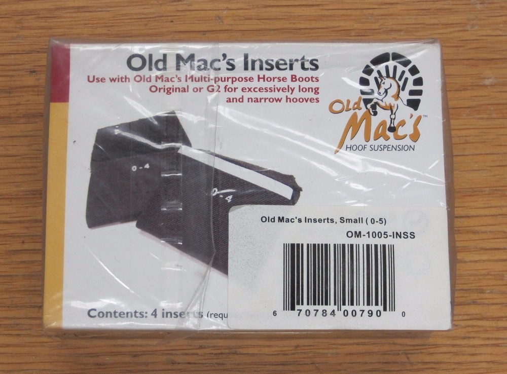Old Mac's Hoof Boot Inserts SMALL (0 - 5)