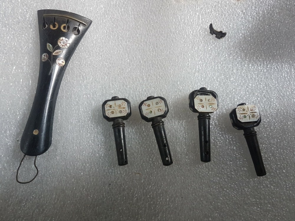 VINTAGE EBONY VIOLIN PARTS