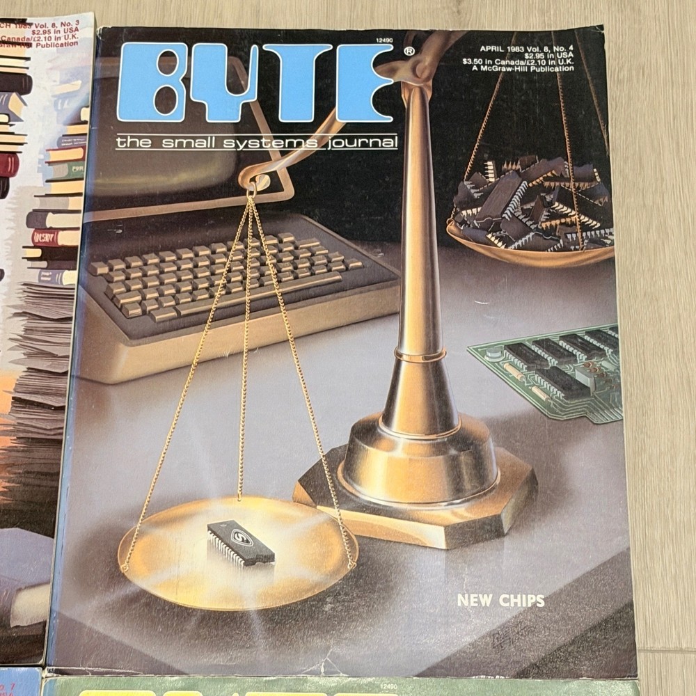 Byte Magazine Collection Vol 8 1983 Complete Year 12 Issues Vtg Computer History