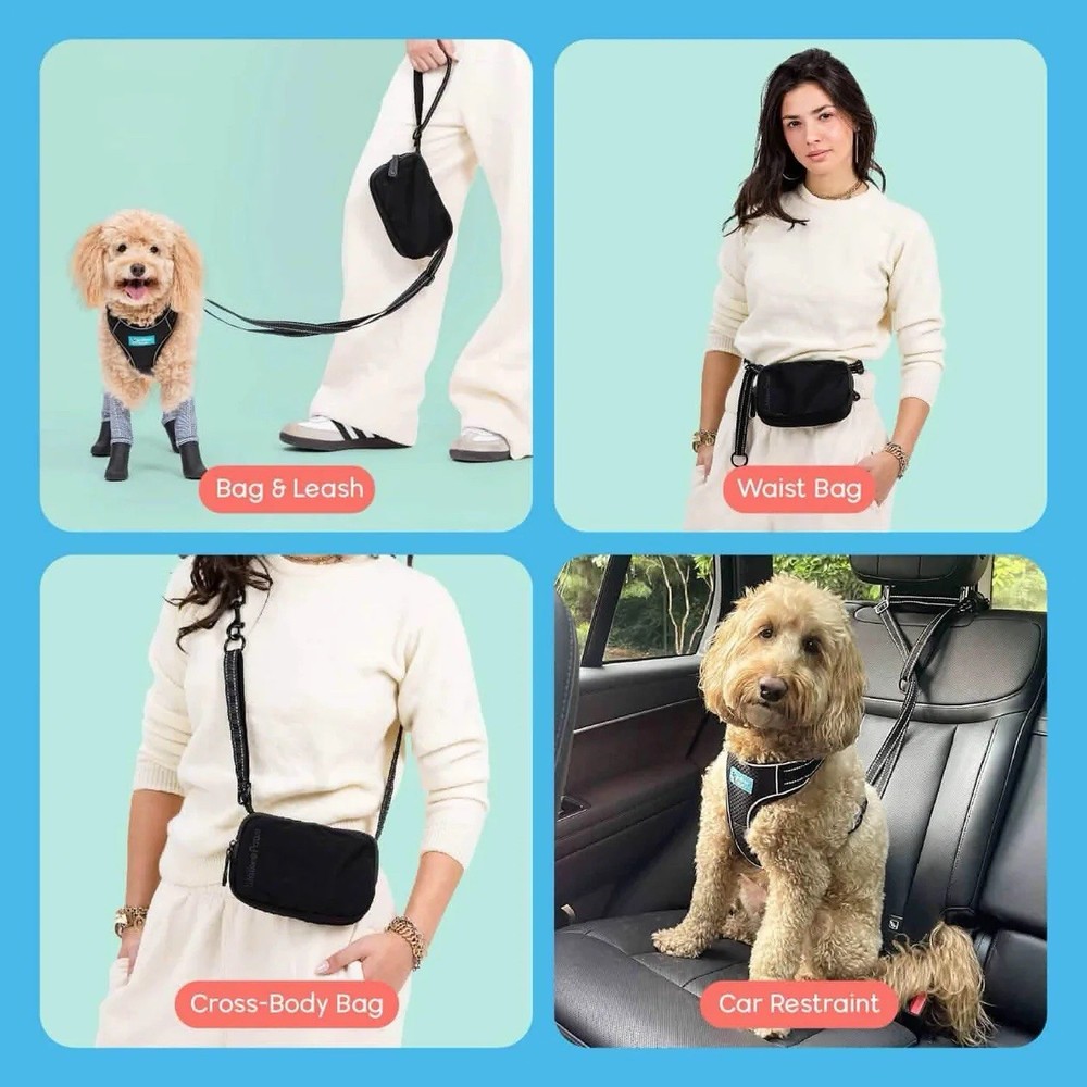 4-in-1 Dog Walking Bag Walkee Paws