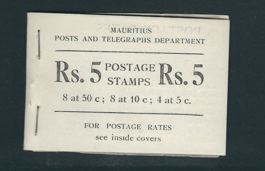 MAURITIUS 1954 BOOKLET (SB2) VF