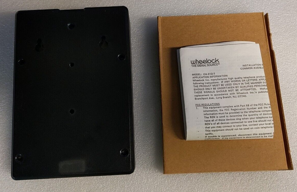 Cooper Wheelock Telco Common Audible Control CA-312-1