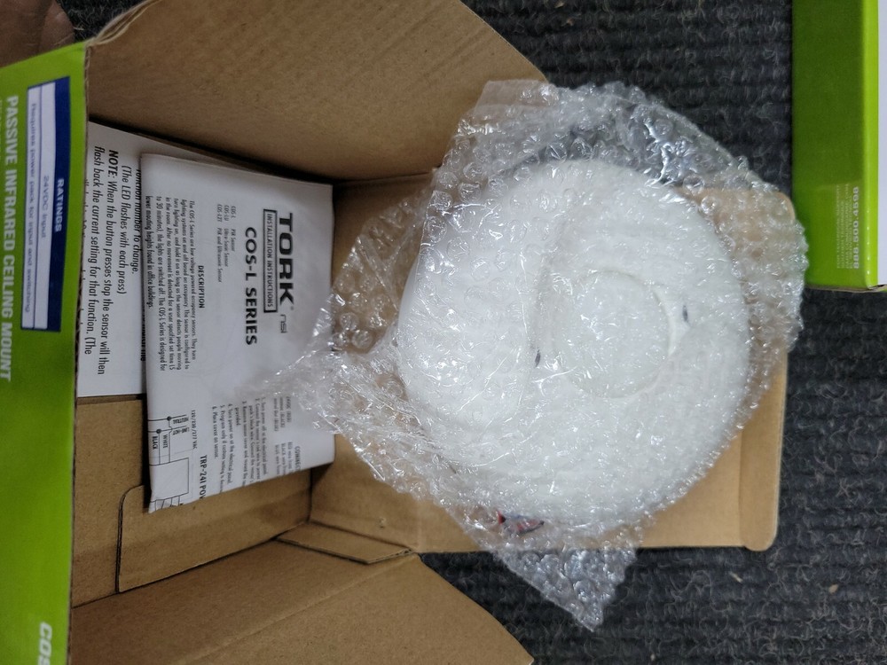 1 TORK COS-L Pir Ceiling Oc Sensor 24Vdc