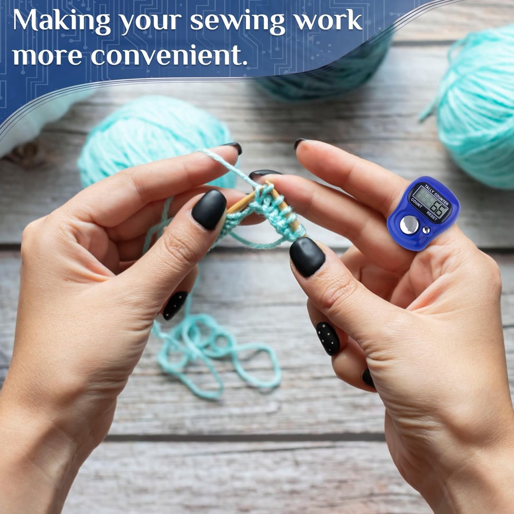 7 Pack Electronic Finger Tally Counter,5 Digit LCD Electronic Digital Display