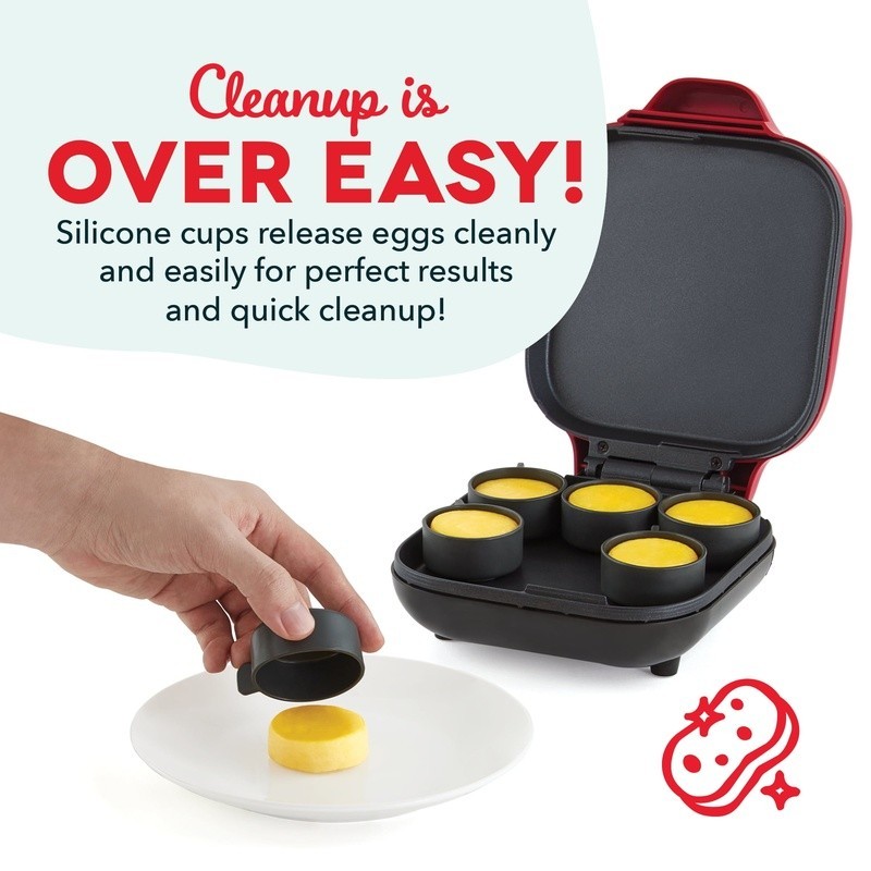 Egg Bite Maker Silicone Molds Healthy Breakfast Quick Meal Prep 6 Egg Capacity