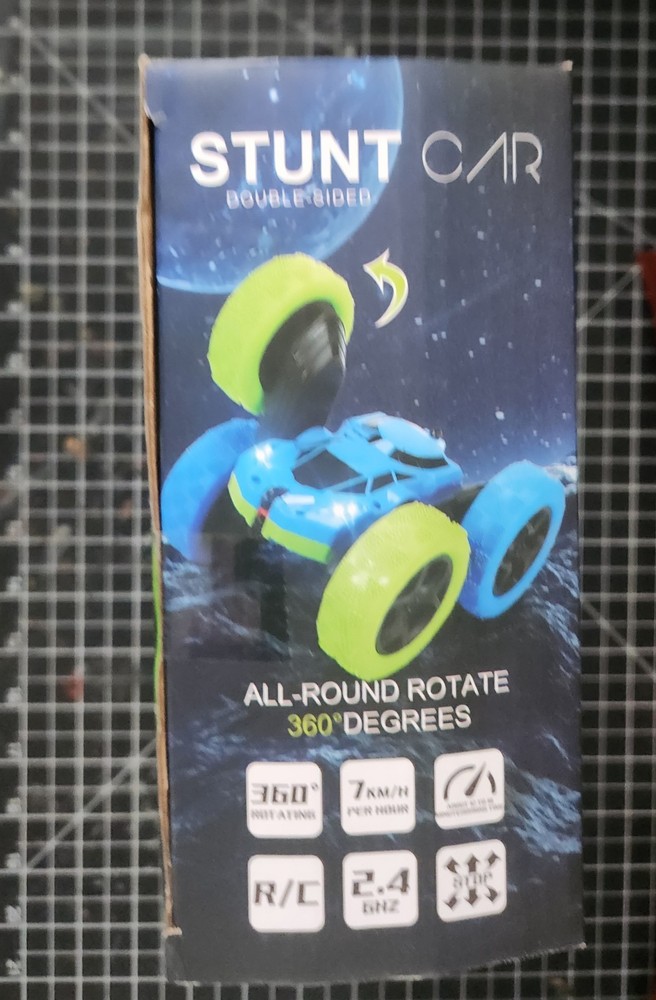 Hamdol Stunt Car Double-Sided Remote-Controlled Toy Blue Green
