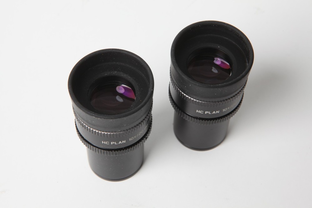 Pair Leica HC Plan 10x 20 M Microscope Eyepiece 507802
