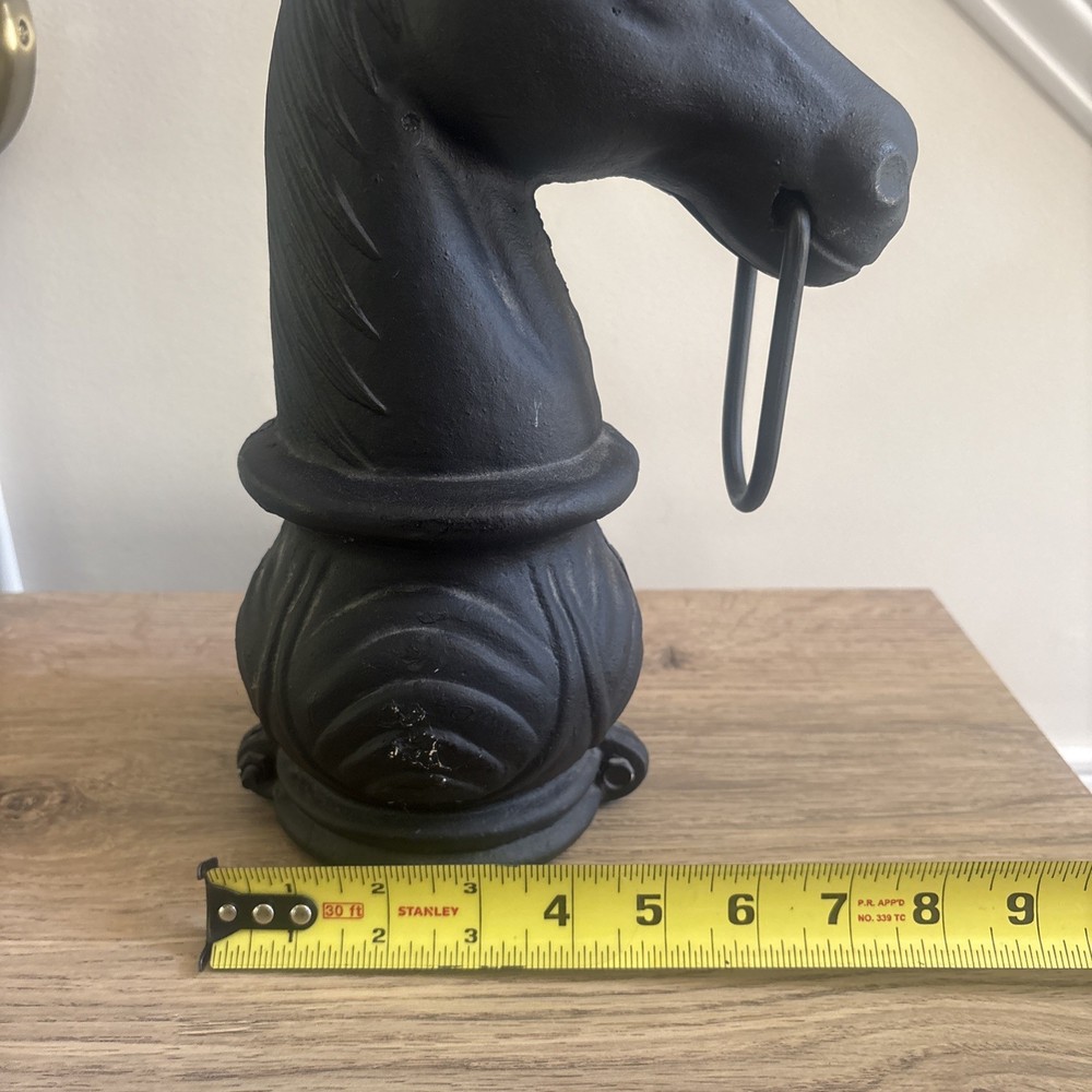 Vintage Cast Iron Horse Hitching Post Head
