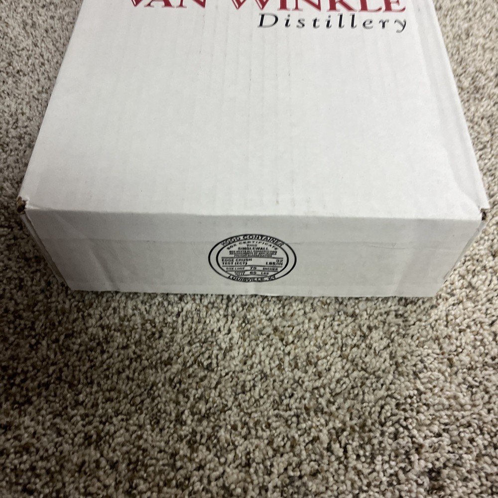 Collectible Empty Box Old Rip Van Winkle 10 year bourbon
