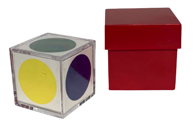 RED MAGIC VISION BOX Color Cube Beginner Brain Mental Toy Pocket Read Mind Trick