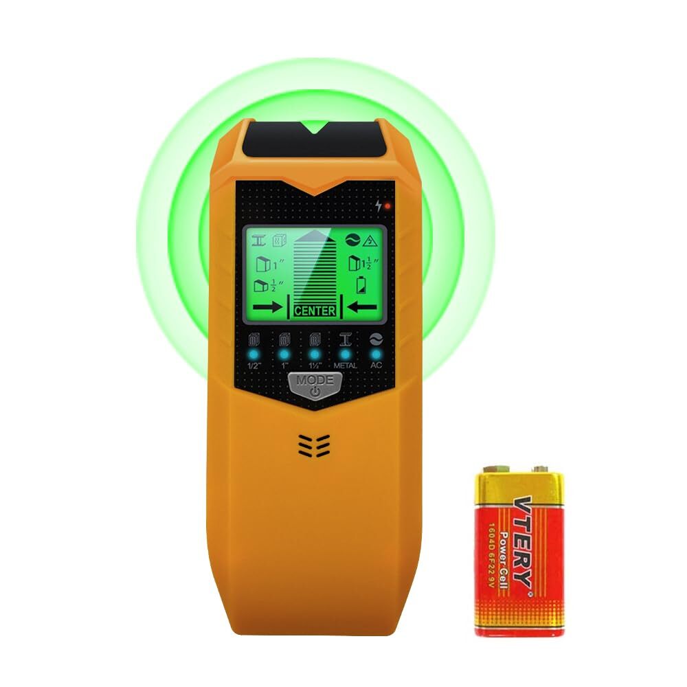 Stud Finder Wall Scanner 5 in 1 Stud Detector with HD LCD Display for Center ...