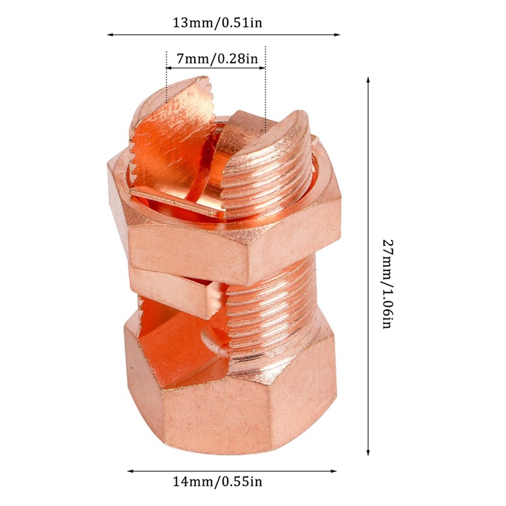 20Pcs Split Bolt Connector, Grounding Split Bolt Connector Split Bolt9838