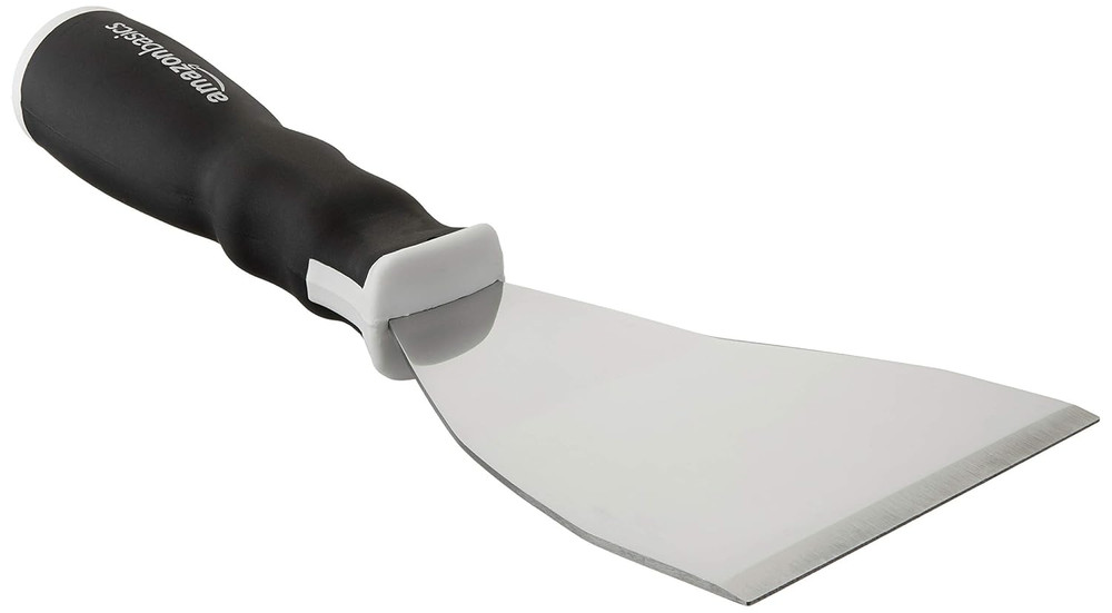 Soft Grip Bent Scraper with Pole Socket, Heavy-Duty Hammer End for High-Reach Sc