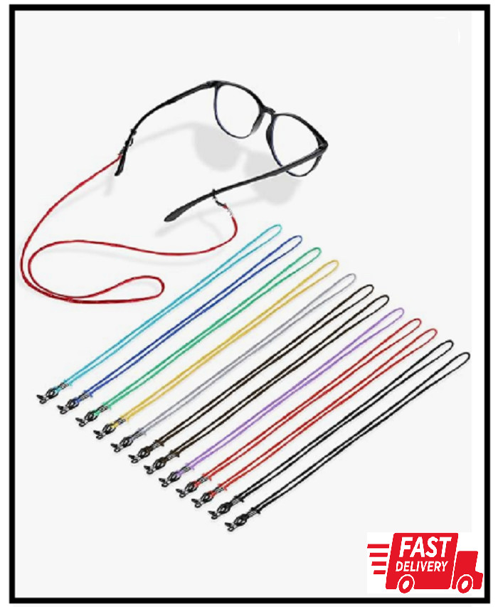 12 Pack - Eyeglasses Strap Eyewear Retainer, Eyeglass Straps Cords Eyeglass Hol