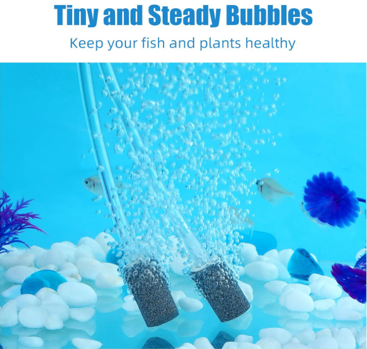 Aquarium Air Stones 12 Pack Bubble Diffuser for Fish Tank & Hydroponics