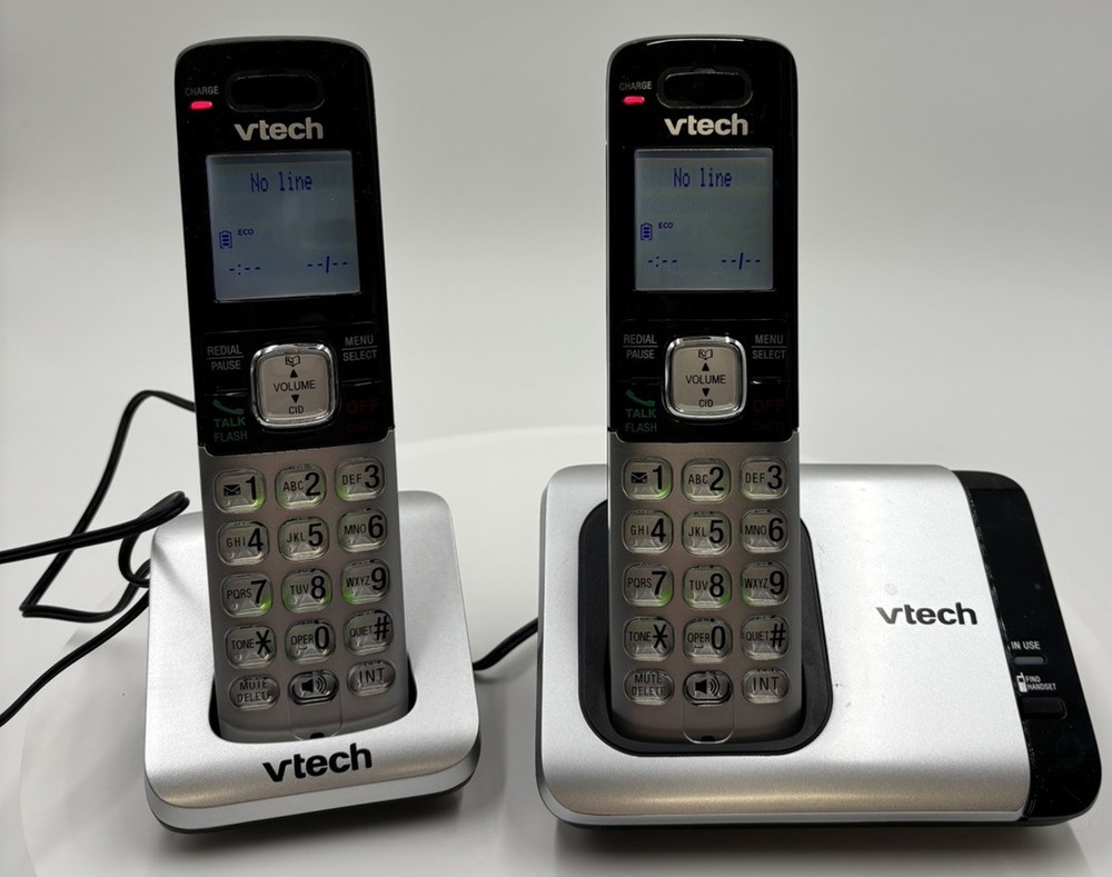 VTech • CS6719-2 • DECT 6.0 Cordless Phone • 2 Handset • Black • Open Box