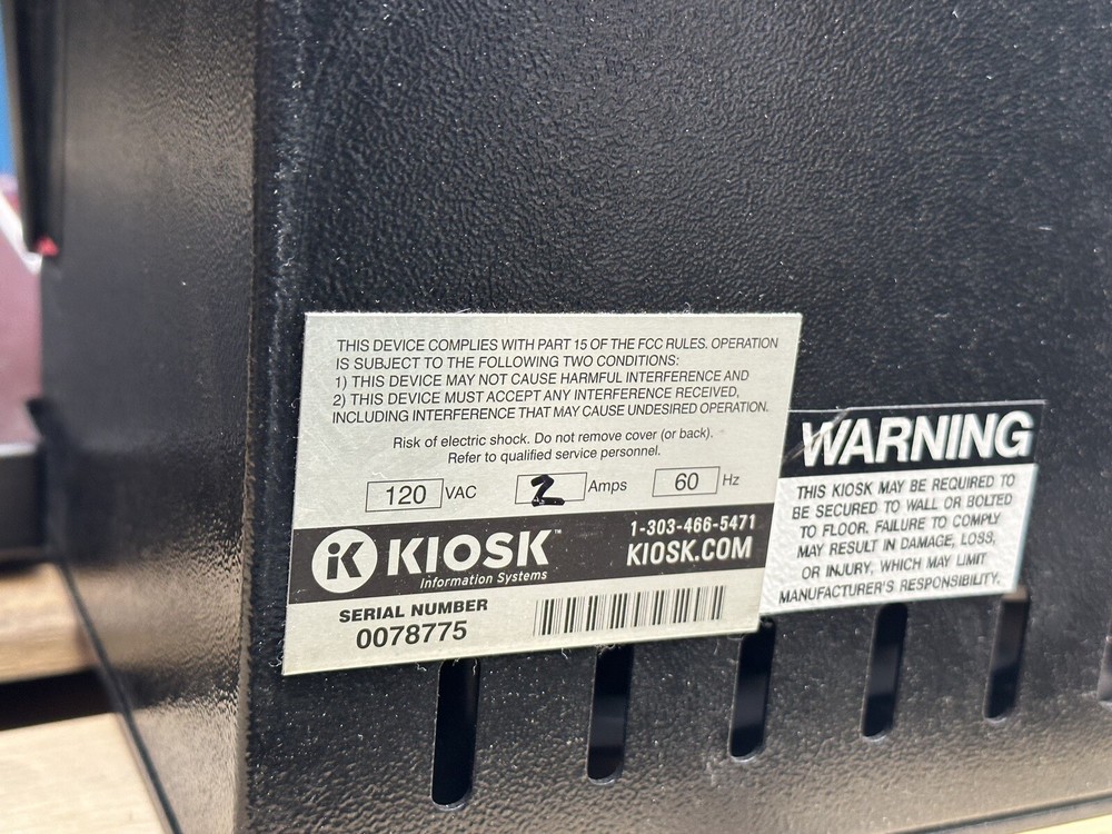 Kiosk Library Self Checkout W/ Laser Barcode