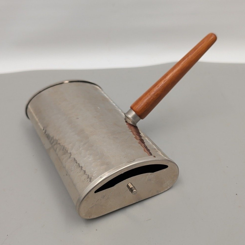 Vintage Crumb Sweeper Catcher Wood Handle