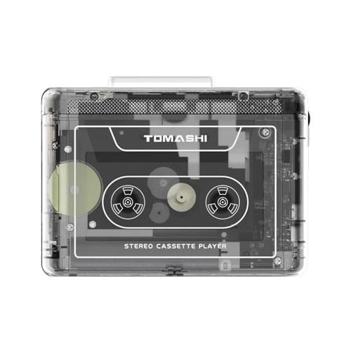 TOMASHI Portable Cassette Player with Bluetooth Transmitter, Cassette Stereo Pla