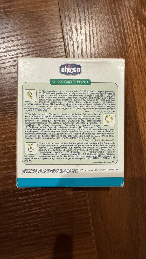 Chicco Cologne - Moments - Alcohol-Free Formula - 100ml