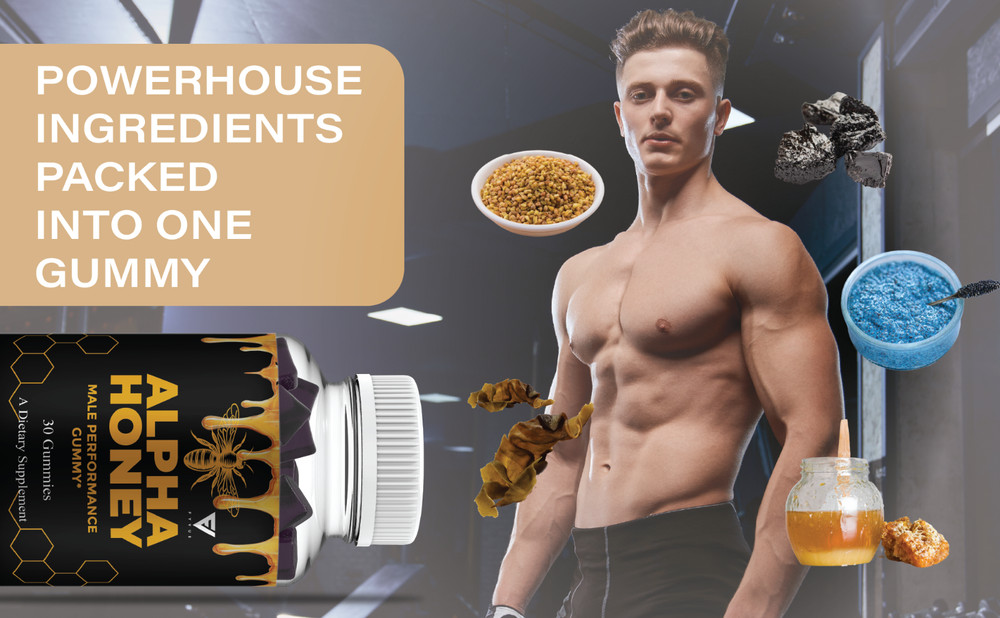 Alpha Honey Performance Gummies, AlphaHoney Supplement (30 Gummies)