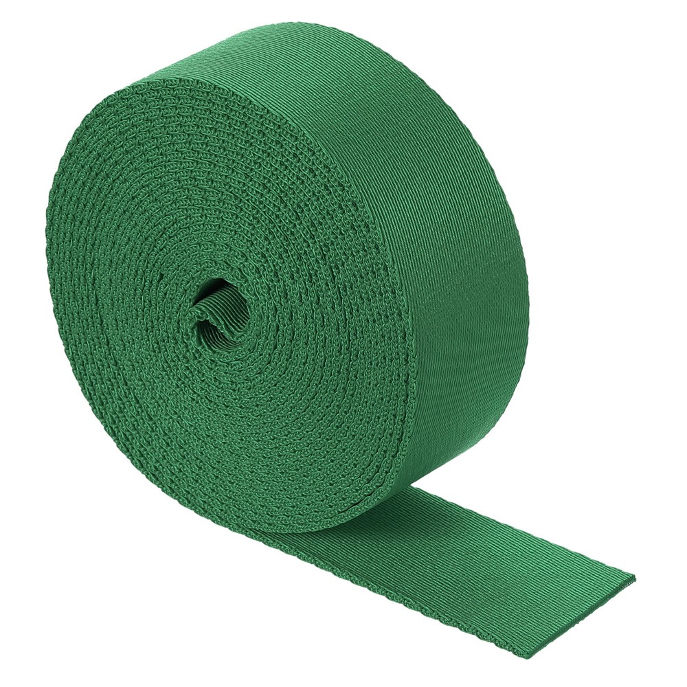 5 Yards Nylon Webbing Strap, 1 3/8-inch Bag Flat Webbing Straps, Deep Green