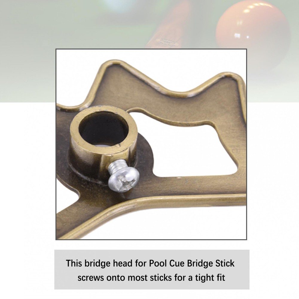 Metal Bridge Head Pool Stick Pole Frame for Snooker