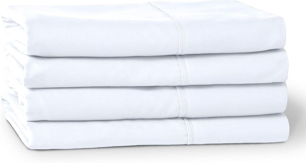 Microfiber Pillowcase Set Cooling Pillowcase 4-Piece Set, White)