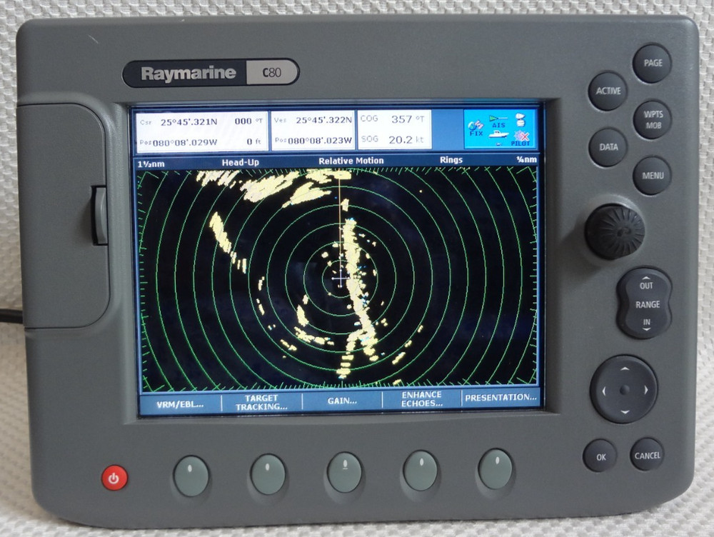 RAYMARINE C80 E02020 GPS CHART PLOTTER FISHFINDER RADAR MFD DISPLAY UNIT