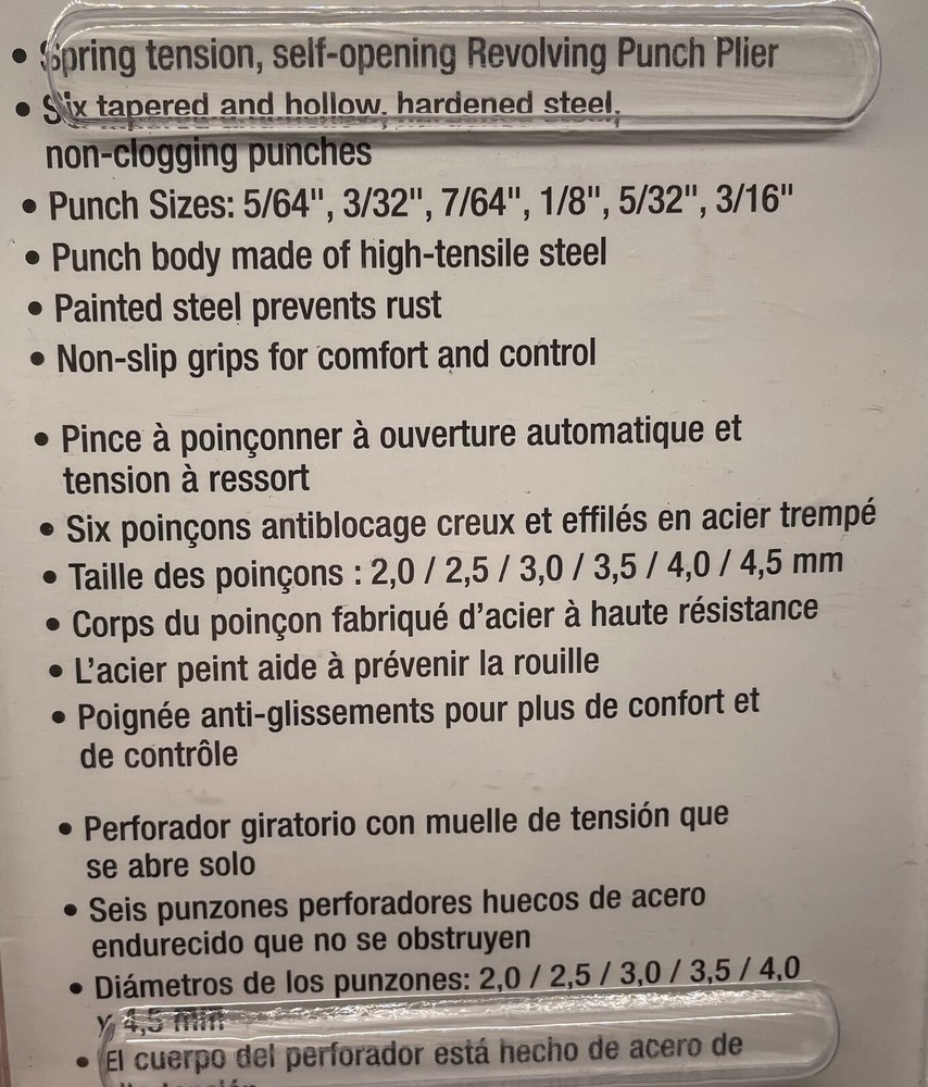 General Tools, Revolving Punch, No. 72