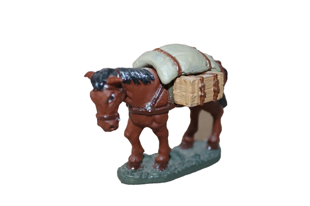 Lead Military Pack Horse Figure ~ Modern
