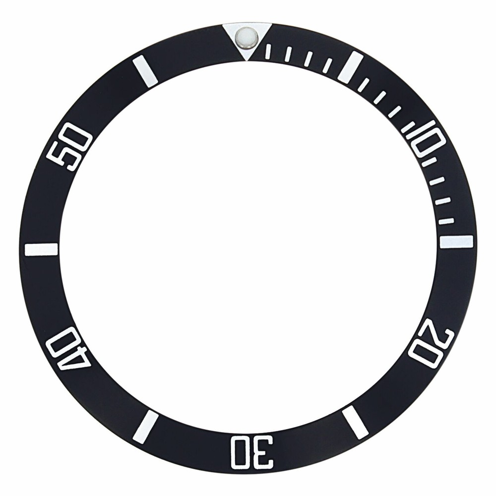 REPLACEMENT BEZEL INSERT 1061 PRE BOND 38MM OMEGA BEZEL INSERT 37MM X 31MM BLACK