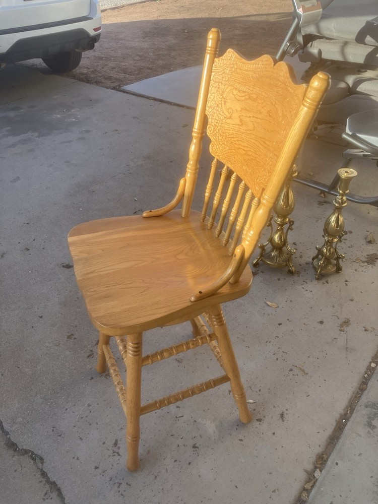 Solid Oak Handcrafted bar stools