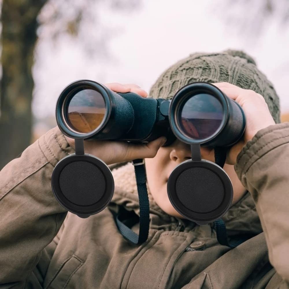 10x42 Optics Binocular Caps, Objective Lens Caps Rubber Waterproof...