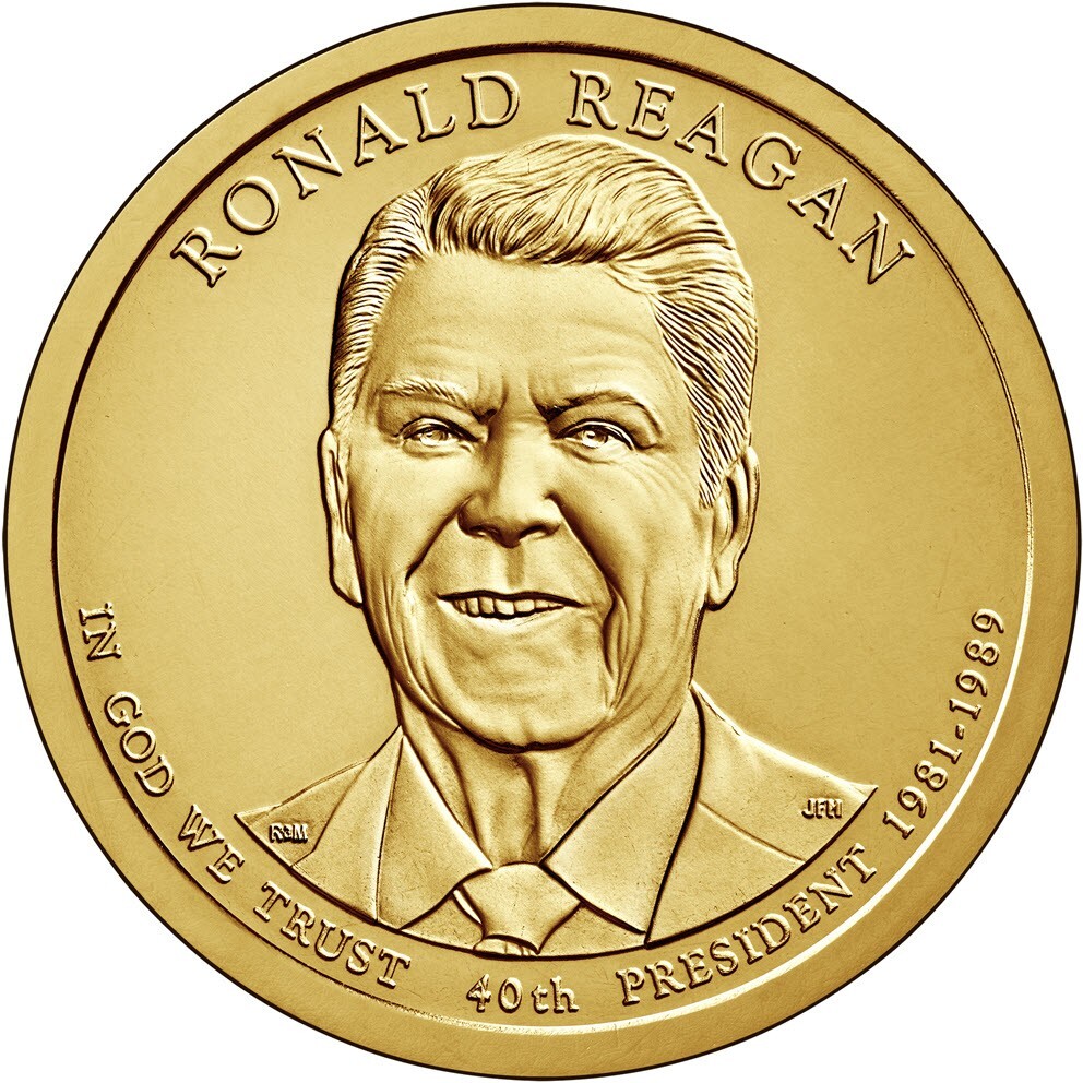 2016 D Ronald Reagan Presidential Dollar From Mint Roll
