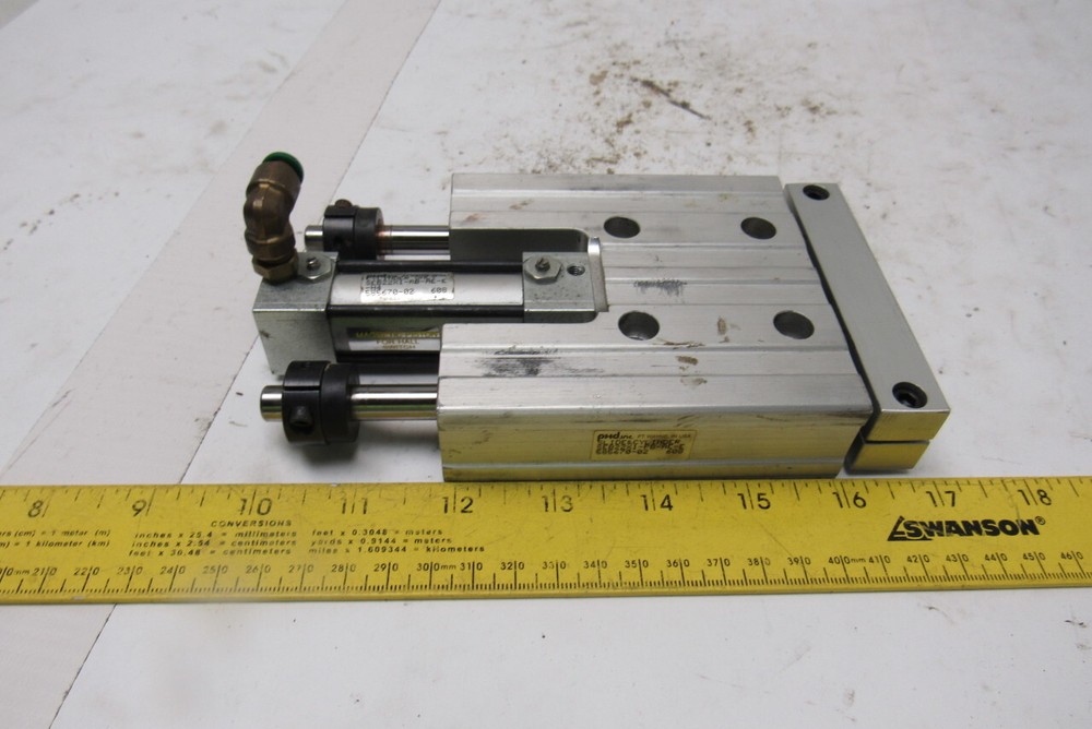 PHD SEB22X1-PB-AE-E Pneumatic Linear Slide & Cylinder Assembly