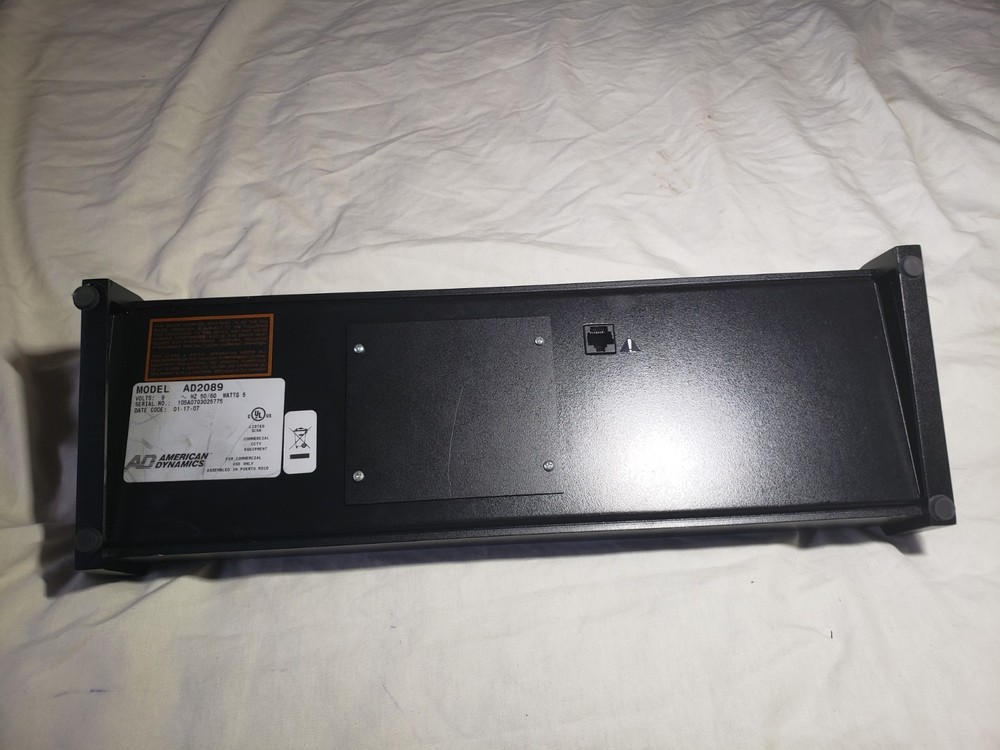 AD AMERICAN DYNAMICS AD2089 CONTROL PANEL
