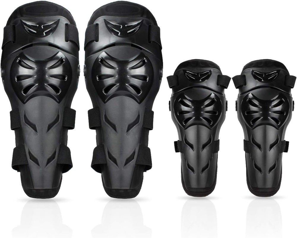 4 Pack Knee and Elbow Pads Adjustable Protective Armor for Motorcycle Cycling
