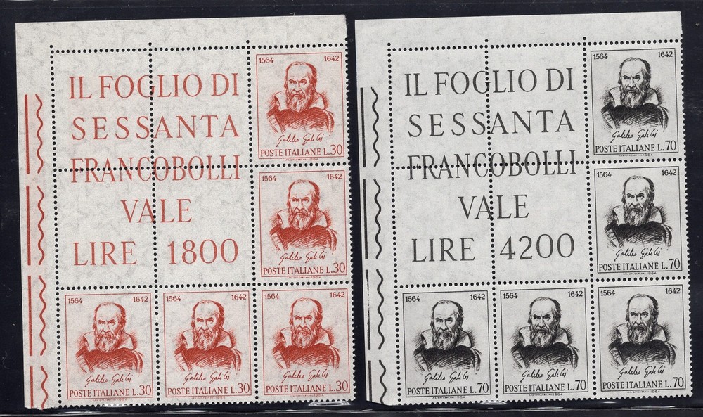 Galileo No. 974 Angular Block of Five - MNH