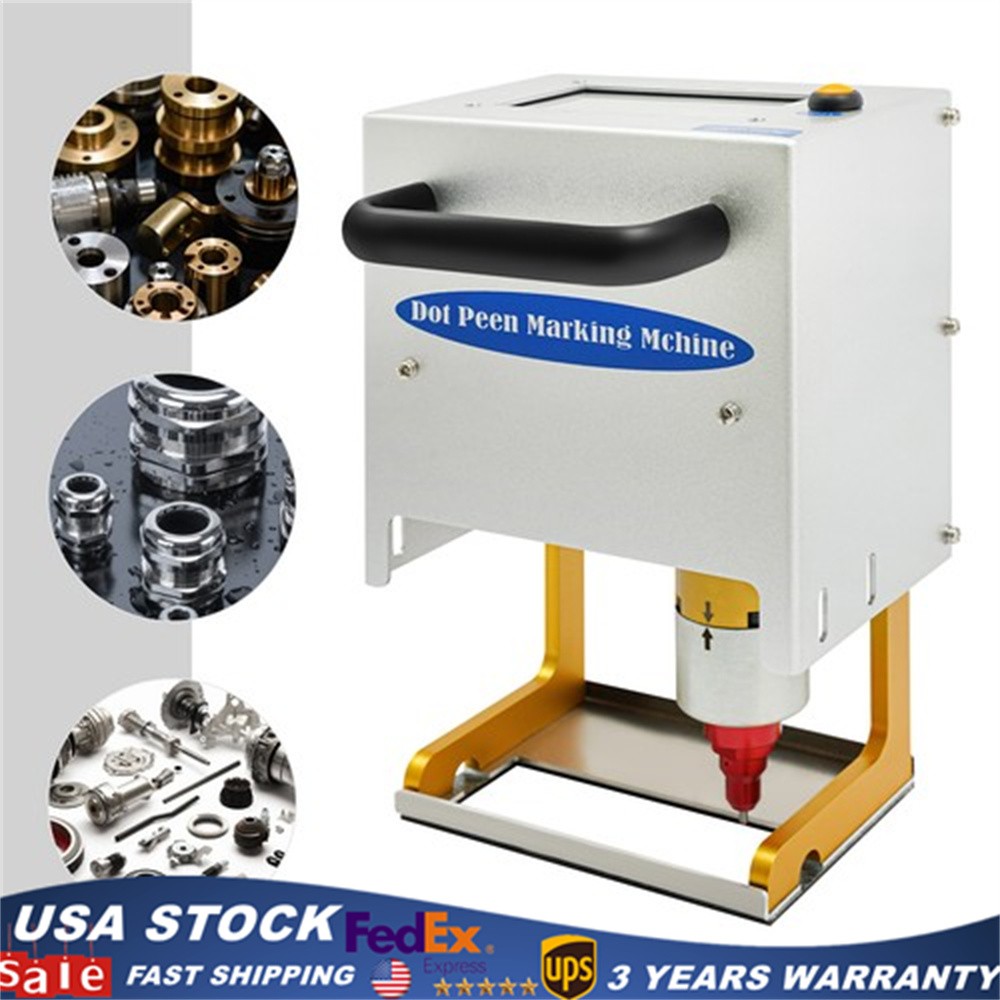 Portable Metal VIN Code Engraving Printer Touch Screen Dot Peen Marking Machine