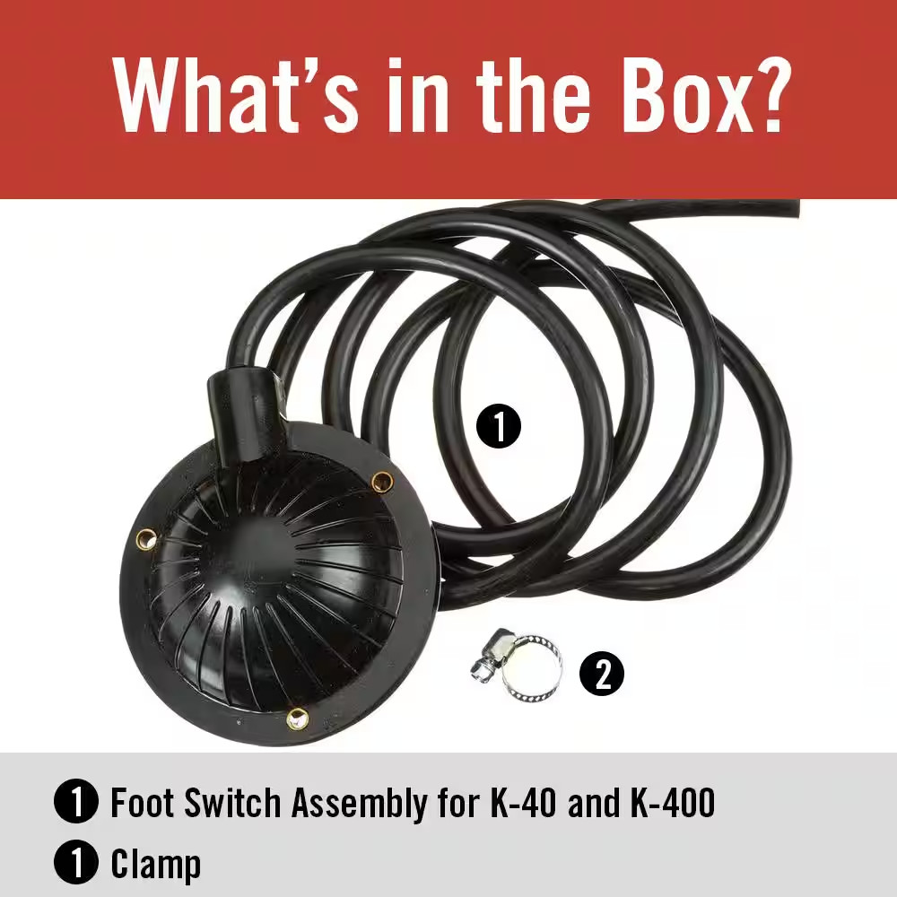 Air Activated Foot Switch Replacement Assembly/Control for Sink & Drum Drain Cle