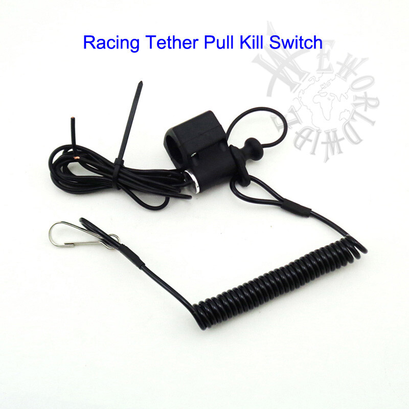 Racing Tether Pull Kill Switch For Can Am Kawaski Brute Polaris Predator ATV